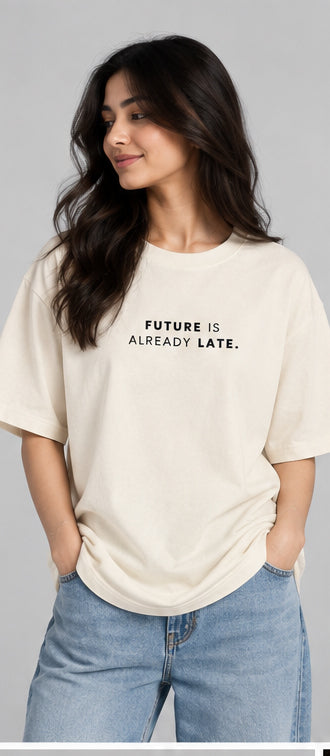 Oversized Pure Cotton Girls T-Shirt