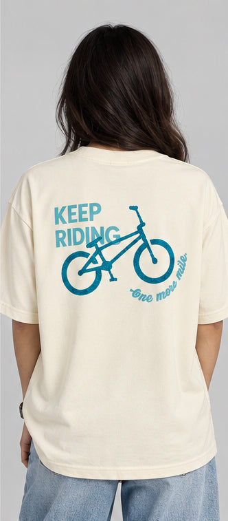 Printed Oversized Fit Girls T-Shirt