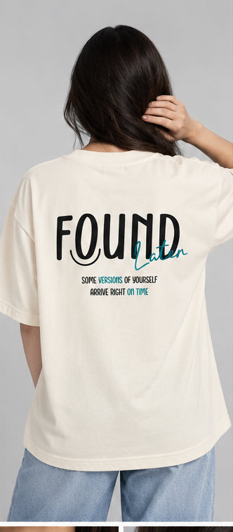 Oversized Graphic Design Girls T-Shirt