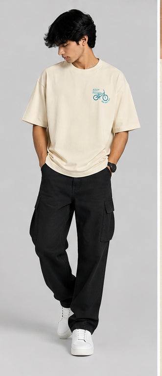 Printed Oversized Fit T-Shirt