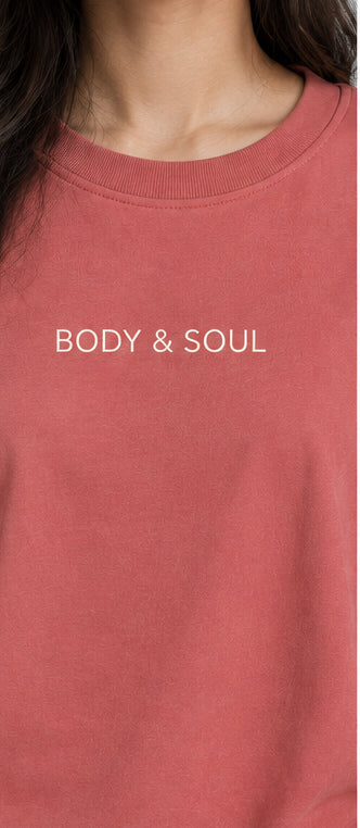 Embroidered Dusty Cedar Oversized Girls T-Shirt
