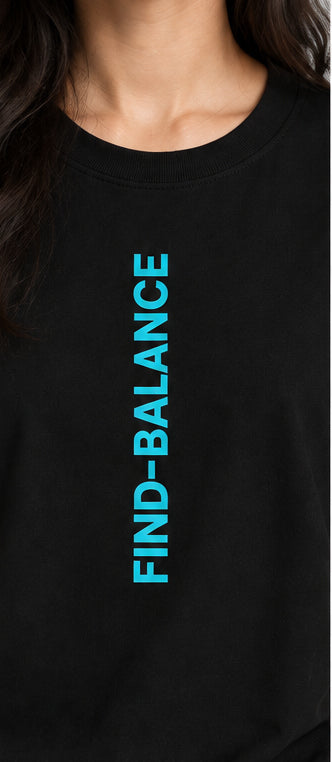 Minimal Printed Oversized Girls T-Shirt