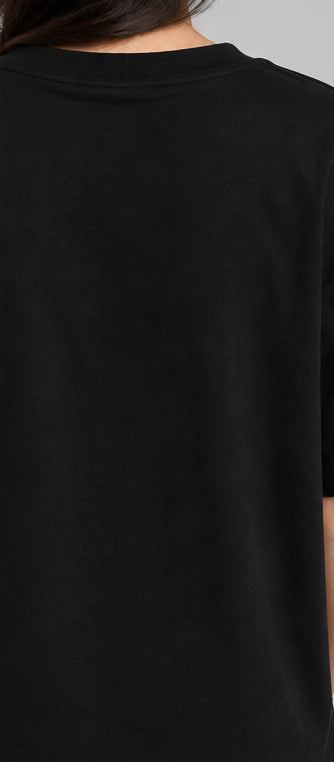 Minimal Printed Oversized Girls T-Shirt